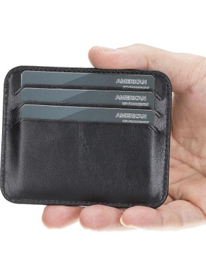 Gp Iguana Pedro Slim Deri Kartlık Rst1 Siyah