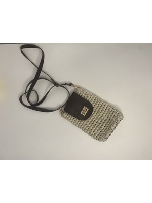 Atlasın Evreni Telefon Çantası Bej - Standart