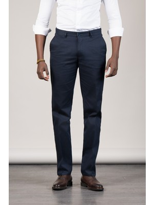 Notra Regular Fit Pamuklu Dokulu Klasik Yazlık Gabardin Pantolon