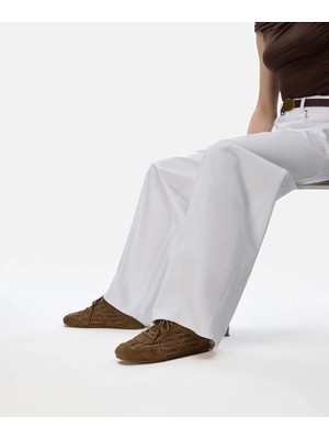 İpekyol Kontrast Dokulu Deri Içerikli Sneaker IS1260062011074