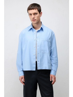 Antioch Bebe Mavi Boxy Fit Erkek Gömlek