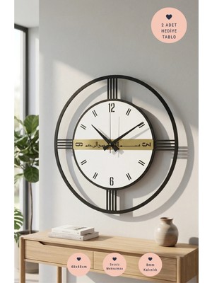 Lupokraft Modern Aynalı (Pleksi) Duvar Saati - 48CM - Sessiz Mekanizma