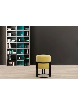 Vivense Valanci Mini Puf, Sarı