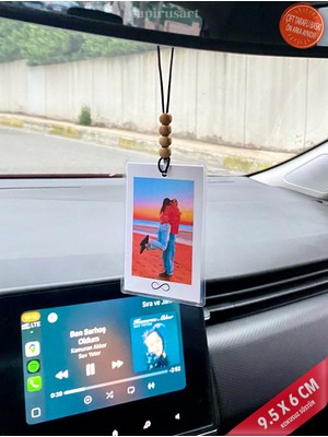 Kişiye Özel Sonsuzluk Temalı Araba Dikiz Aynası Süsü Hediye