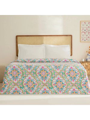 Karaca Home Luna Çok Amaçlı Çift Kişilik Yatak Örtüsü Multicolor