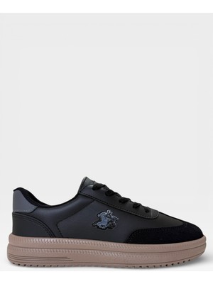 Liger Unisex Rahat Hafif Termo Taban Kadın Sneaker Ayakkabı Siyah