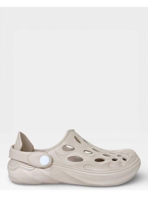 Liger Unisex Günlük Rahat Yazlık Havuz Plaj Spor Ayakkabı Sandalet Bej