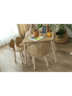 Vivense Mickey Masa Takımı, Kahverengi