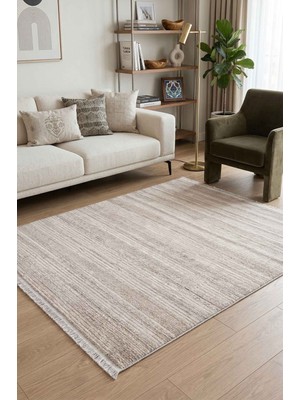 Artloop Messa Vizon/beyaz Robot Süpürgeye Uyumlu Kolay Temizlenebilir Oturma Odası, Koridor, Yatak Odası Halısı Rp 81