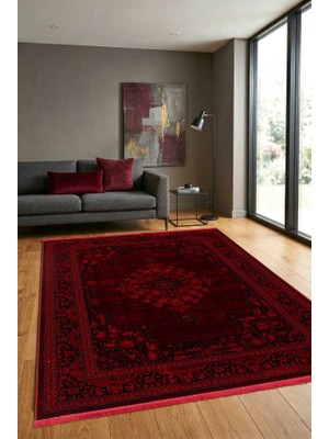 Efor Halı Antique Bordo Halı Modern Dokuma Halı Yumuşak Oturma Odası Salon Çocuk Odası Mutfak Halısı P1448