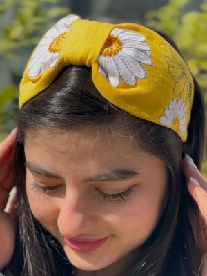 CIGDEMCALISKAN Daisydream Papatya Nakışlı Taç