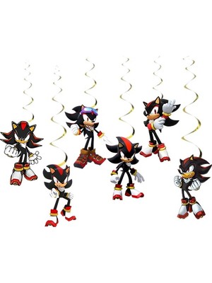 Parti Show Shadow Sonic 6'lı Asma Tavan Süs