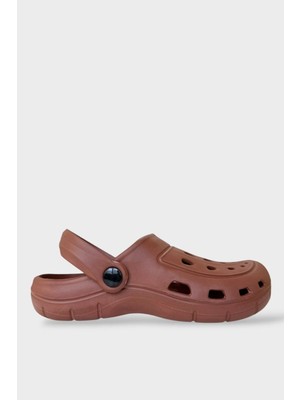 Liger Unisex Comfort Hafif Medikal Hemşire Doktor Sabo Terlik Kahverengi