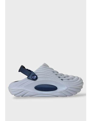 Liger Hasır Desenli Unisex Sabo Terlik Gri