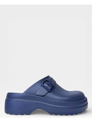 Liger Kadın Comfort Kalın Taban Medikal Hemşire Doktor Sabo Terlik Lacivert