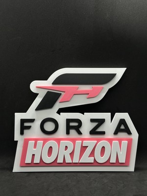 Goka 3D Craft Forza Horizon Duvar Dekoru - Oyuncu Odası Tablosu - 20 x 16,5 x 1,5 cm