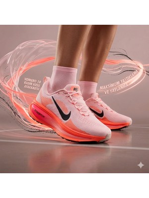 Nike Vomero 18 Kadın Koşu Ayakkabısı Kırmızı Pembe | HM6804-603