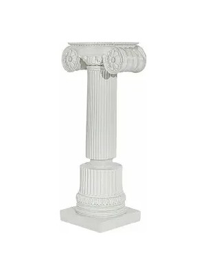 Vivense Motifli Sütun Büyük Boy Beyaz