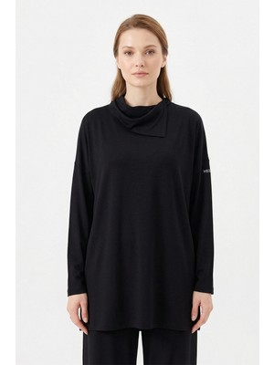 Missemramiss Şal Yaka Tunik 5361 Siyah