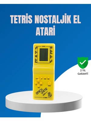 Prativas Mini Tetris El Aterisi – Taşınabilir Oyun Konsolu, Pil Ile Çalışan Klasik Model
