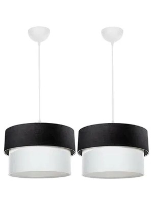 Vivense Evlight 2'li Pasta Sarkıt Avize / Siyah