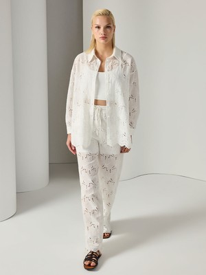 Unique Brode Kumaşlı Pantolon