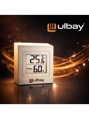 Ulbay Termometre Dijital Sıcaklık Nem Ölçer