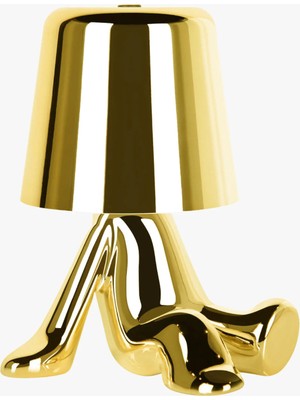 Kendal Golden Brothers Ron Metalik Altın Renkli Masa Lambası