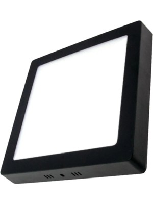 Kendal KDL432B Sıva Üstü Siyah Kasa Kare LED Panel 18W Beyaz Işık