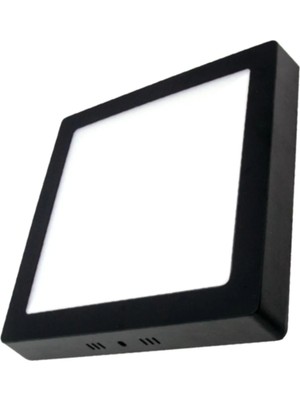 Kendal KDL431B Sıva Üstü Siyah Kasa Kare LED Panel 12W Beyaz Işık