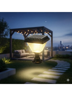 Kendal KBA790 Set Üstü Solar Bahçe Armatürü 30W Günışığı (Direk & Duvar Üstü)