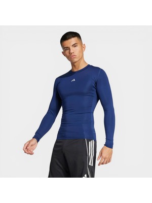 Adidas Tf Ls Tee M JP2927 Lacivert Erkek Tişört