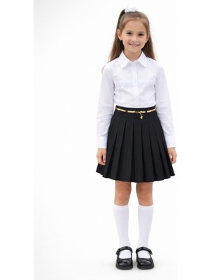 Baglan Kız Çocuk Siyah Piliseli Etek BGL-ST05509