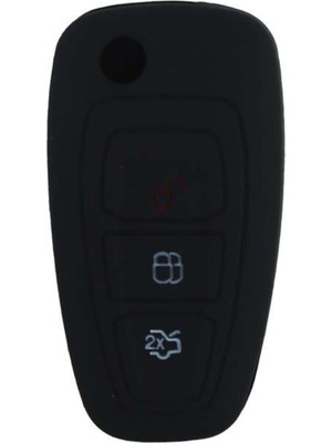 Silikon Kontak Anahtar Koruyucu Kılıf, Siyah, Çeşitli Araç Modelleri Için