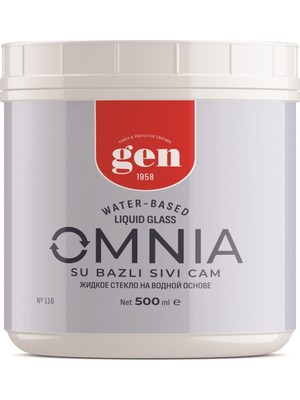 Gen Su Bazlı Ultra Parlak Sıvı Cam Vernik – Şeffaf, Tek Bileşen, Fayans, Mermer, Ahşap, Mobilya, Izelasyon