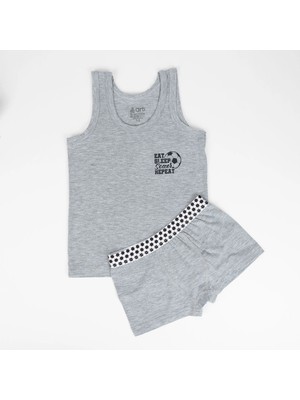 Katamino Futbolli Atlet Boxer Set - Gri