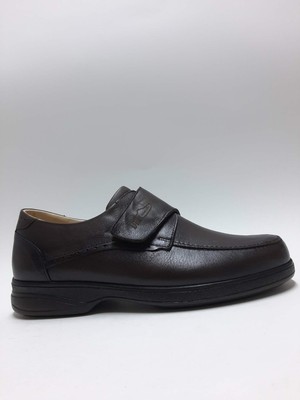 Dia Comfort Hakiki Deri Kahverengi Cırtlı Ortopedik Hafif Rahat Anatomic Diyabetik Erkek Ayakkabı C-91036DİA