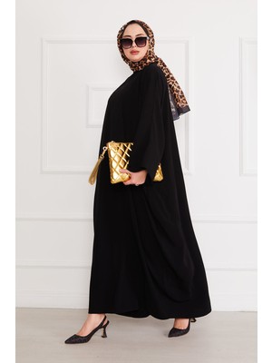 Md Ceyda Tesettür Abaya Siyah