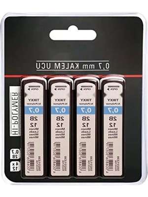 Hakay Mekanik Kurşun Kalem Ucu - 0,7mm, 2b, 4'lü Paket