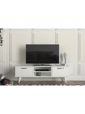 Vivense Dorpek Dale Tv Sehpası, Beyaz