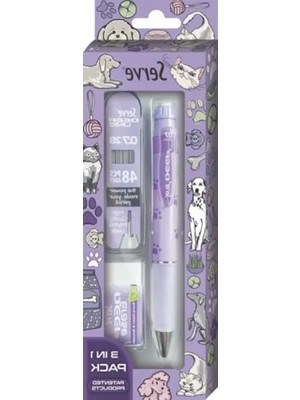 Hakay Lavanta Renkli Doğa Desenli Kalem Seti (0.7 Mm, 3'lü)