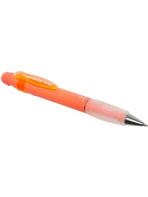 Hakay 07 mm Kalın Gövdeli Mekanik Kurşun Kalem - Fosforlu Kırmızı