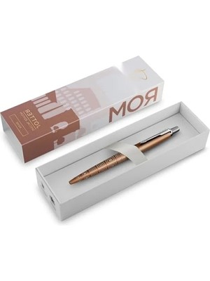 Hakay Bronz Renkli Tükenmez Kalem - Şehir Temalı Tasarım