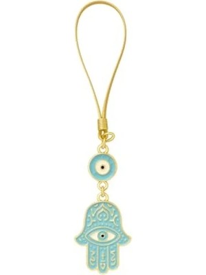 Hakay Lüks Turkuaz Fatma’nın Eli ve Nazar Boncuğu Süsü