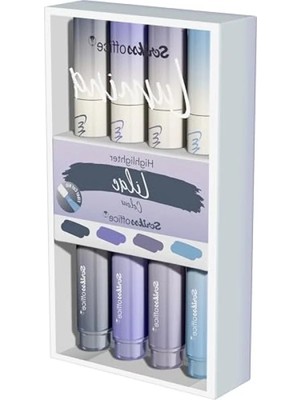 Hakay 4'lü Fosforlu Kalem Seti, Lilac Renk Seçenekleri