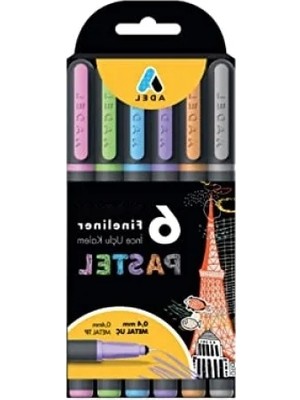 Hakay Ince Uçlu 6'lı Pastel Renk Kalem Seti
