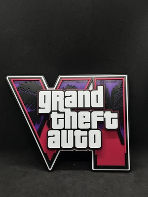 Goka 3D Craft Grand Theft Auto Vı (Gta 6) Premium 3D Duvar Dekoru - Gamer Oda Aksesuarı 15 x 20 cm