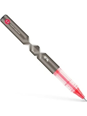 Hakay 0.5mm Iğne Uçlu Silinmez Kalem, Kırmızı Mürekkep