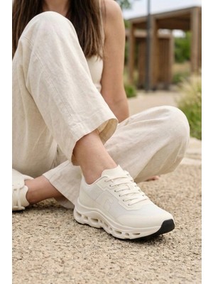 In Step Mono Pro - Ultra Hafif Kadın Yürüyüş ve Koşu Ayakkabısı - Krem