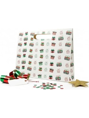 Hakay Hediye Paketleme Karton Çanta - 38X30 cm